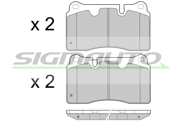 Brake Pad Set, disc brake (SPB444)