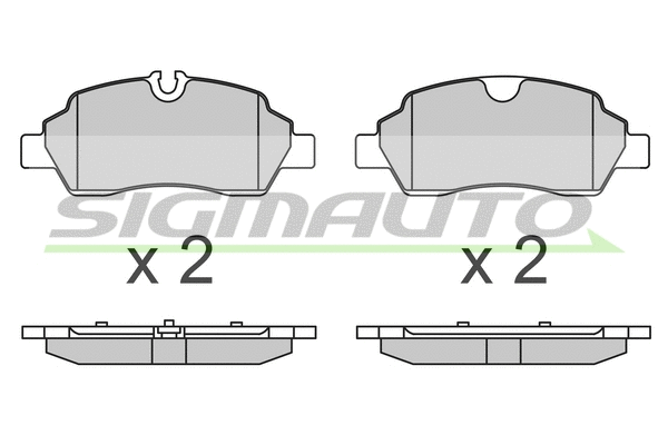 Brake Pad Set, disc brake (SPB652)