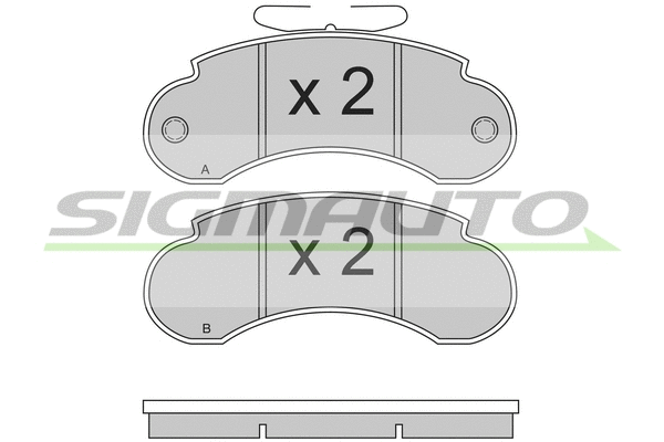Brake Pad Set, disc brake (SPA490)
