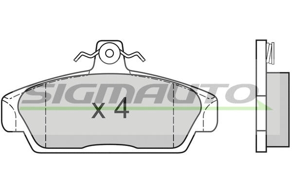 Brake Pad Set, disc brake (SPA529)