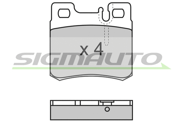 Brake Pad Set, disc brake (SPA495)