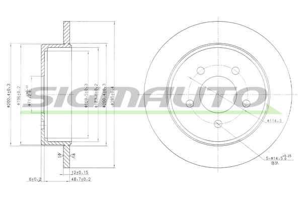 Brake Disc (DBB378S)