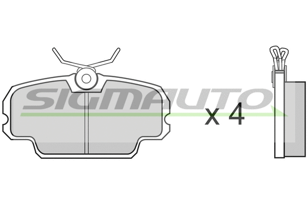 Brake Pad Set, disc brake (SPA226)