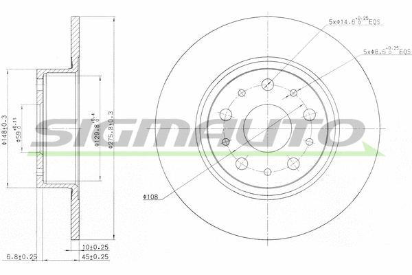 Brake Disc (DBA805S)