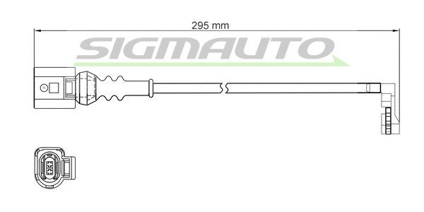 Warning Contact, brake pad wear (WI0975)