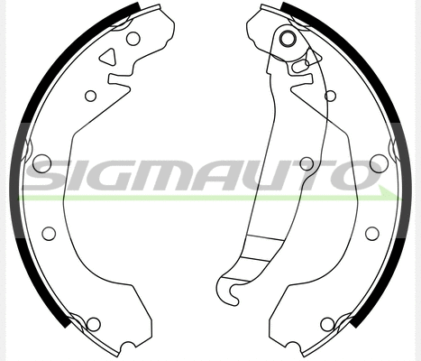 Brake Shoe Set (SFA631)
