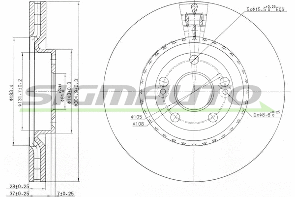 Brake Disc (DBB139V)