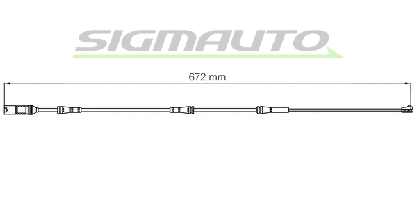 Warning Contact, brake pad wear (WI0751)