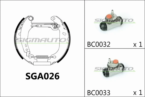 Brake Shoe Set (SGA026)