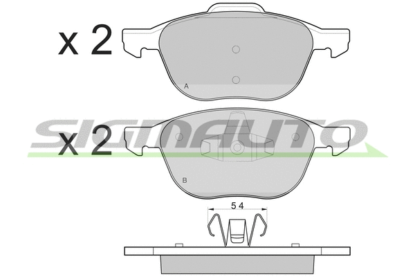 Brake Pad Set, disc brake (SPB133)