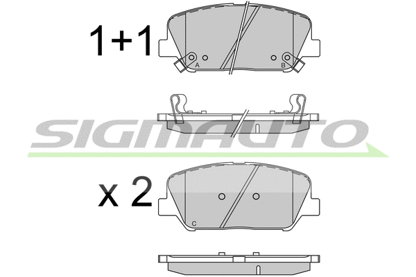 Brake Pad Set, disc brake (SPB531)