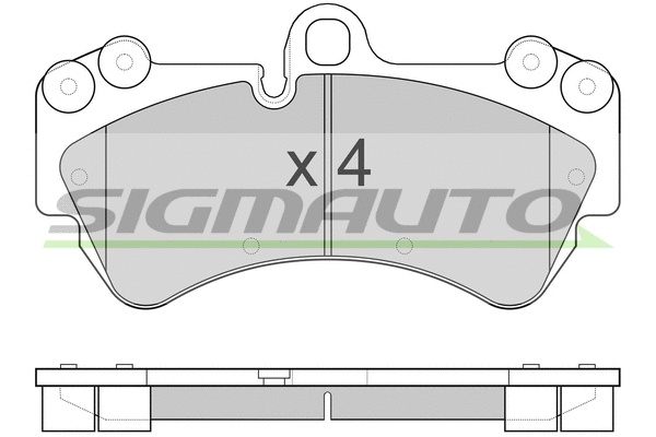 Brake Pad Set, disc brake (SPB098)