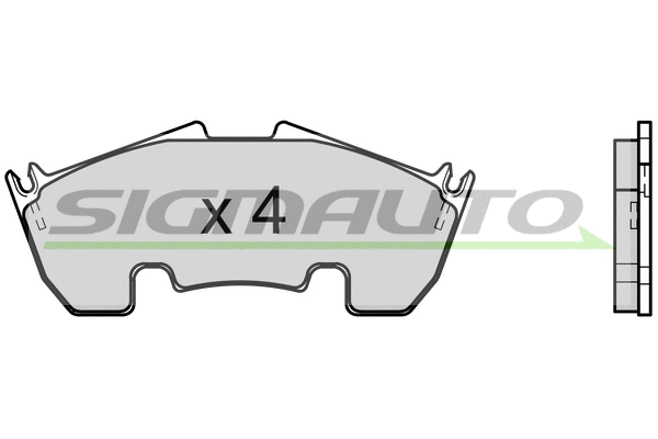 Brake Pad Set, disc brake (SPB716)