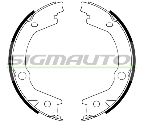 Brake Shoe Set, parking brake (SFA765)