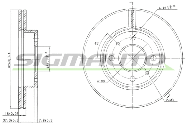 Brake Disc (DBA227V)