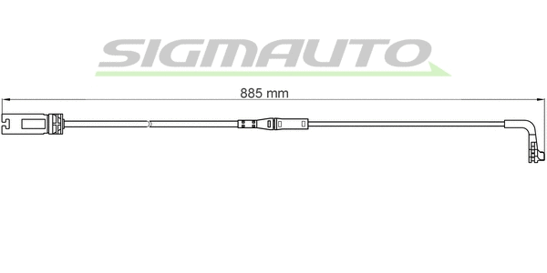 Warning Contact, brake pad wear (WI0603)