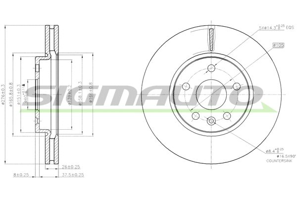 Brake Disc (DBB869V)