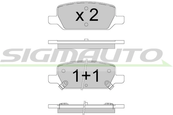 Brake Pad Set, disc brake (SPB913)