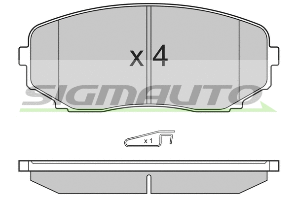 Brake Pad Set, disc brake (SPB332)