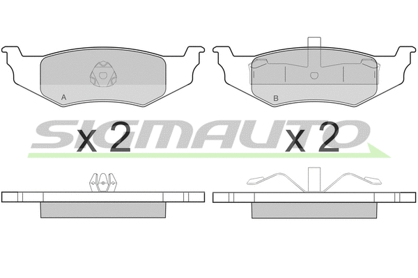 Brake Pad Set, disc brake (SPB216)