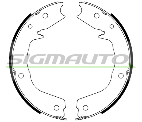 Brake Shoe Set, parking brake (SFA831)