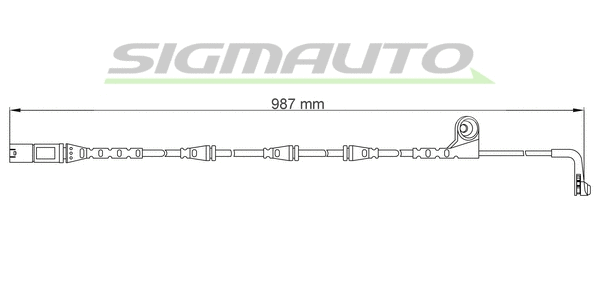 Warning Contact, brake pad wear (WI0670)