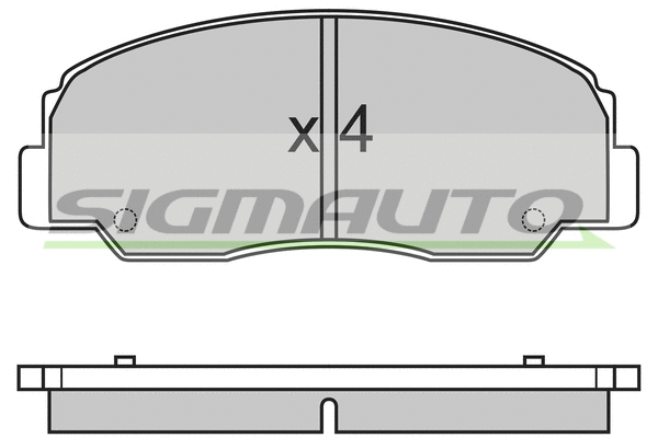 Brake Pad Set, disc brake (SPA461)