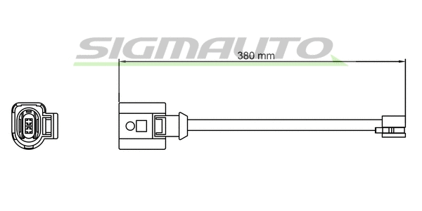 Warning Contact, brake pad wear (WI0810)