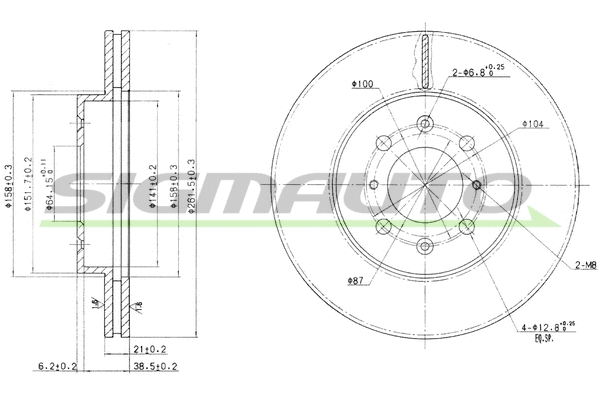 Brake Disc (DBB510V)
