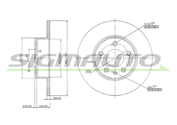 Brake Disc (DBA067S)