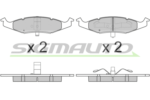 Brake Pad Set, disc brake (SPB215)