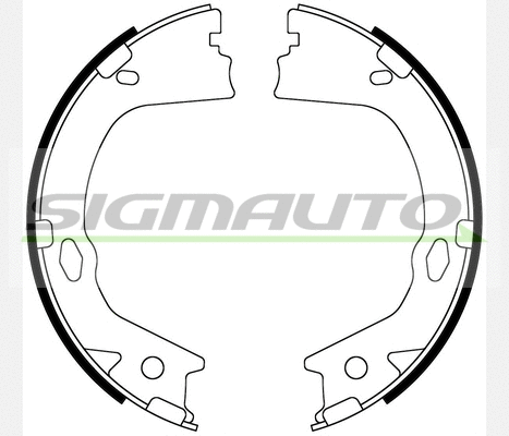 Brake Shoe Set, parking brake (SFA899)