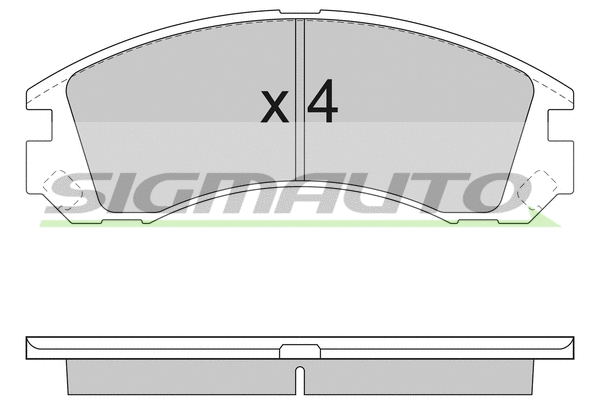 Brake Pad Set, disc brake (SPA953)