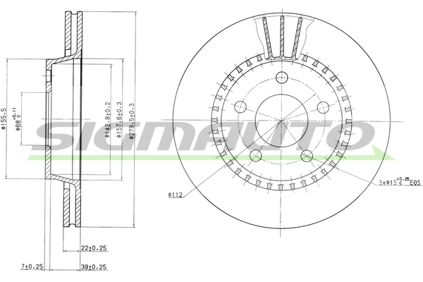 Brake Disc (DBA190V)