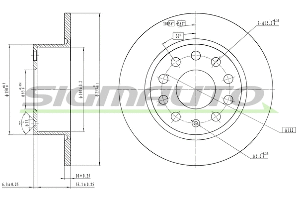 Brake Disc (DBB334S)