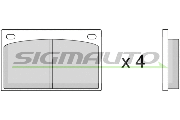Brake Pad Set, disc brake (SPA035)