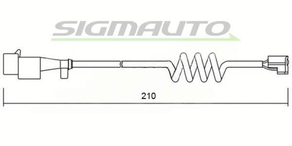Warning Contact, brake pad wear (WI0601)