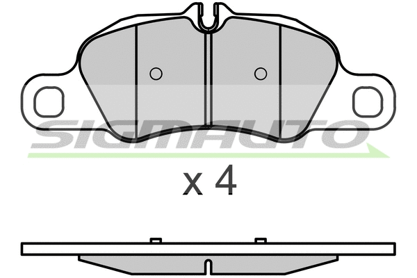 Brake Pad Set, disc brake (SPB725)