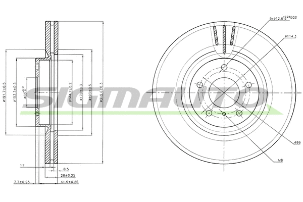 Brake Disc (DBB505V)
