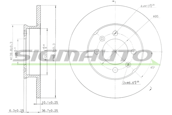 Brake Disc (DBB373S)