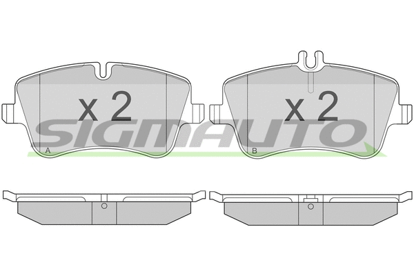 Brake Pad Set, disc brake (SPA896)