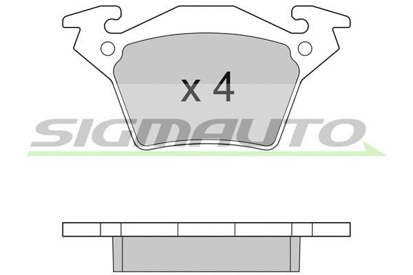 Brake Pad Set, disc brake (SPA880)