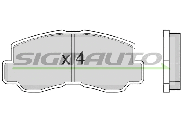 Brake Pad Set, disc brake (SPA508)