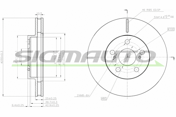 Brake Disc (DBB882V)