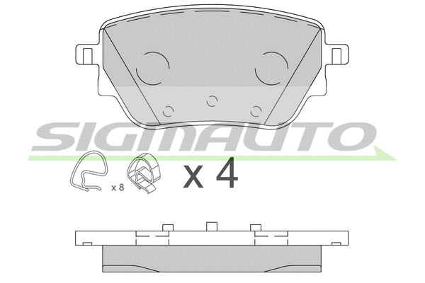 Brake Pad Set, disc brake (SPB855)