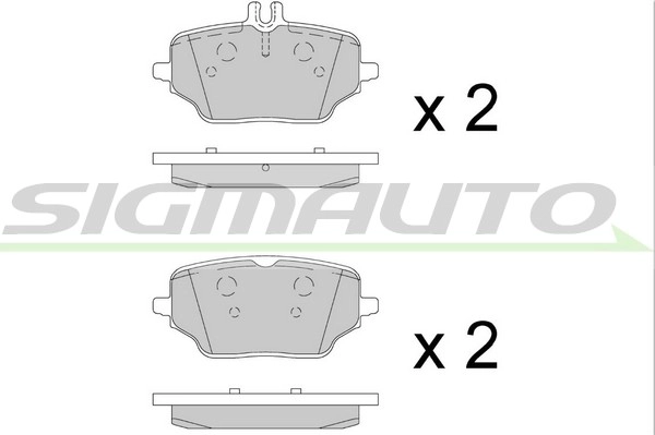 Brake Pad Set, disc brake (SPB879)