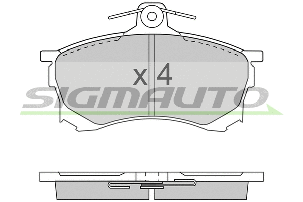 Brake Pad Set, disc brake (SPA700)