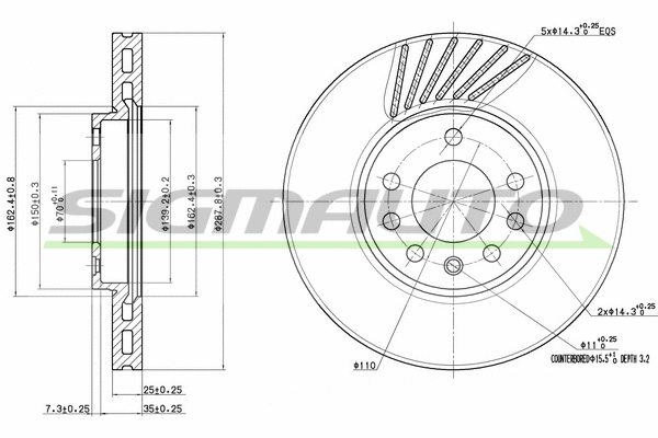Brake Disc (DBB082V)