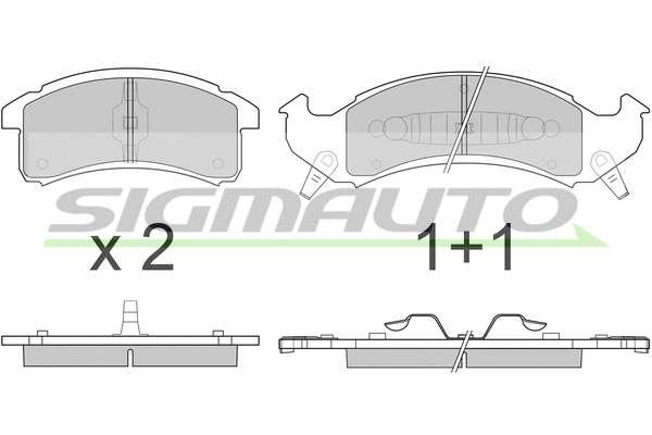 Brake Pad Set, disc brake (SPA799)