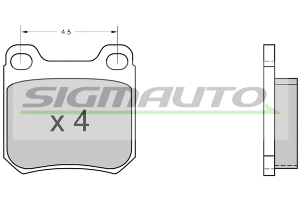 Brake Pad Set, disc brake (SPA368)